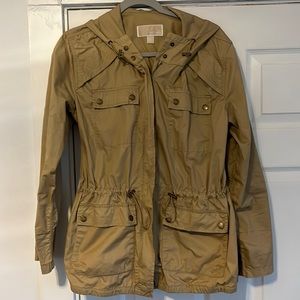 Cute Michael Kors hooded rain trench coat jacket with hood small